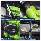 Rechargeable Slim Folding Inspection Light 6W COB LED & 1W SMD LED LED186
