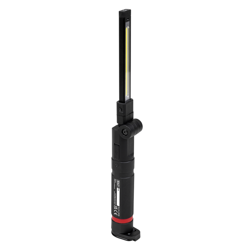 Rechargeable Slim Folding Inspection Light 10W COB LED & SMD LED with Laser Pointer LED188