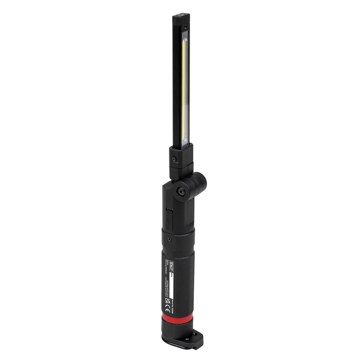 Rechargeable Slim Folding Inspection Light 10W COB LED & SMD LED with Laser Pointer LED188