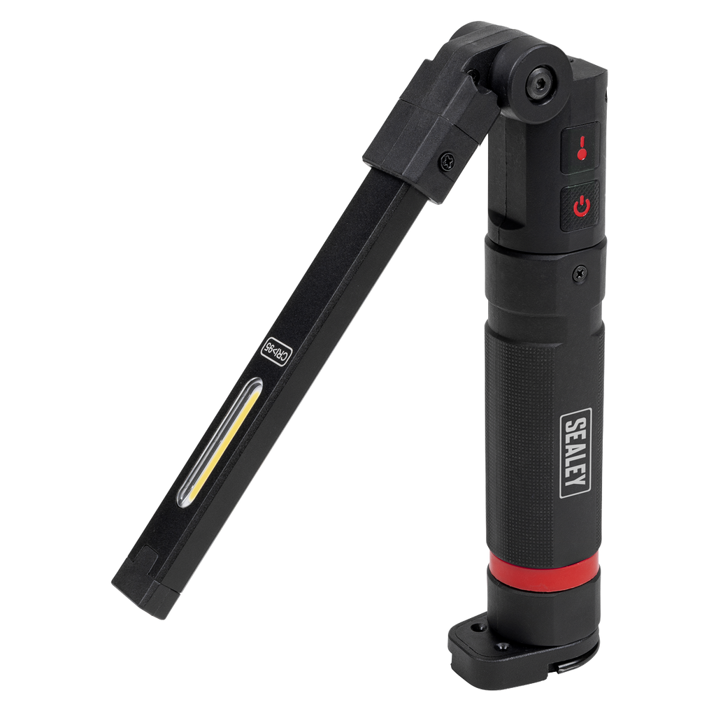 Rechargeable Slim Folding Inspection Light 10W COB LED & SMD LED with Laser Pointer LED188