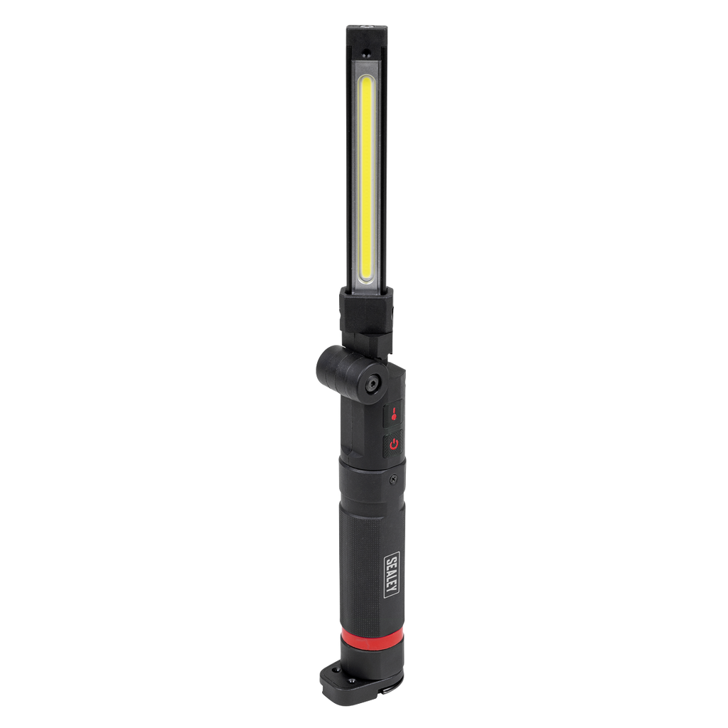 Rechargeable Slim Folding Inspection Light 10W COB LED & SMD LED with Laser Pointer LED188