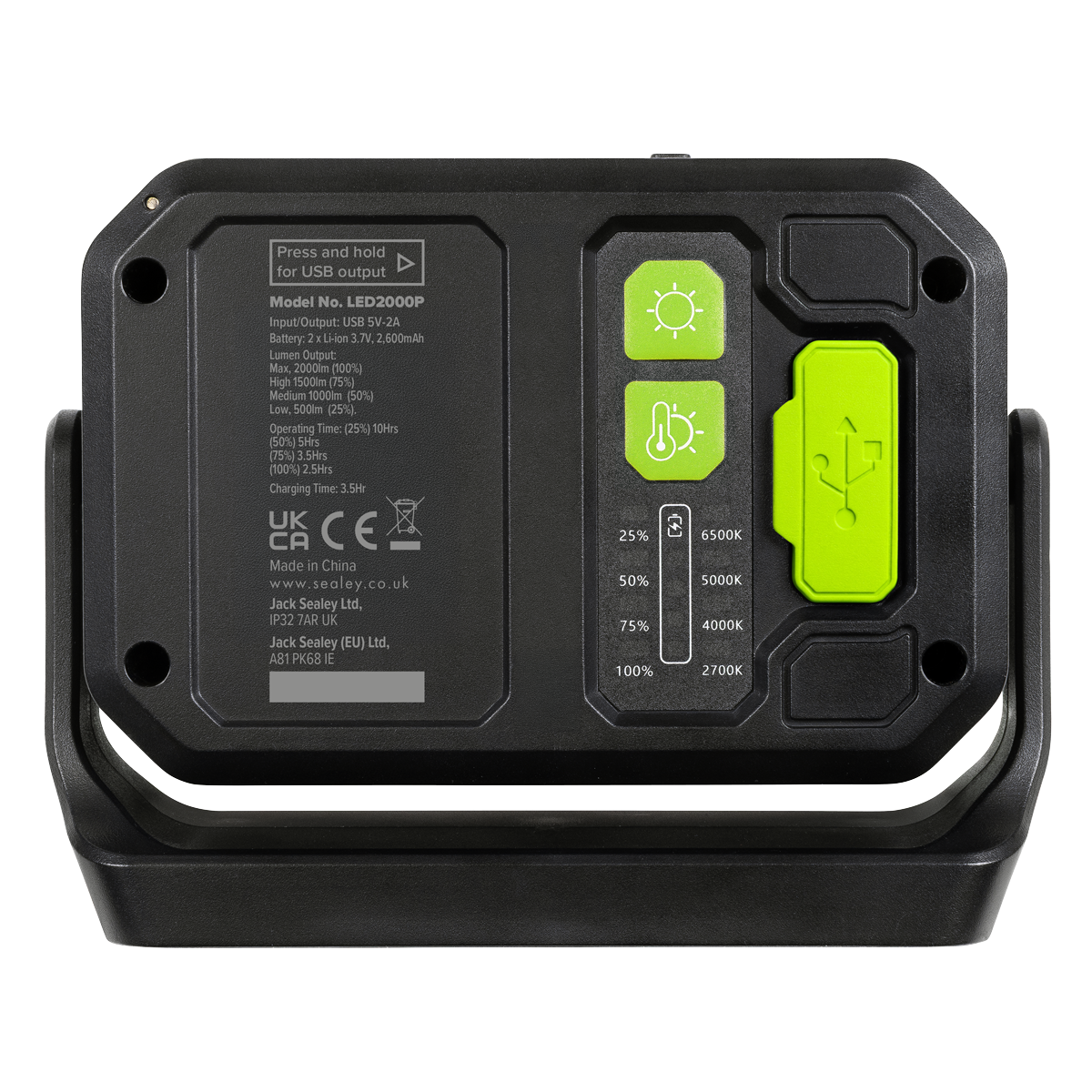 Rechargeable 360° Floodlight & Power Bank 24W COB LED LED2000P