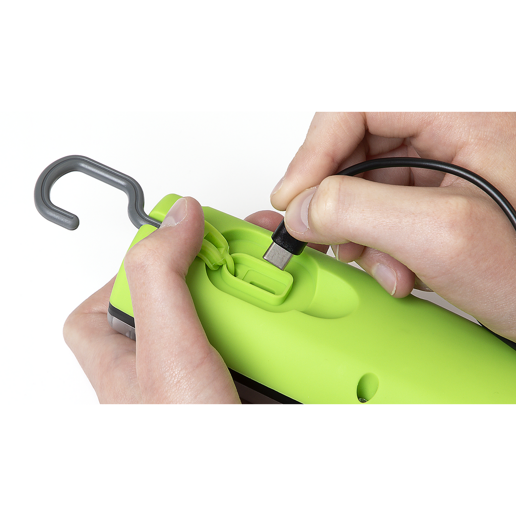 LED Twist® Rechargeable Inspection Light 16W COB & 1W SMD LED, Green - Display Box of 12 LED2001GDB