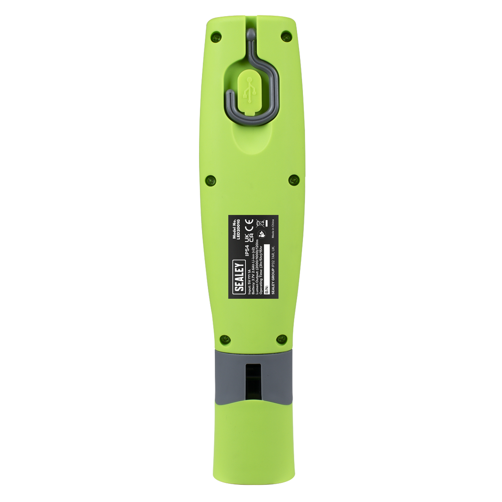 LED Twist® Rechargeable Inspection Light 16W COB & 1W SMD LED, Green - Display Box of 12 LED2001GDB