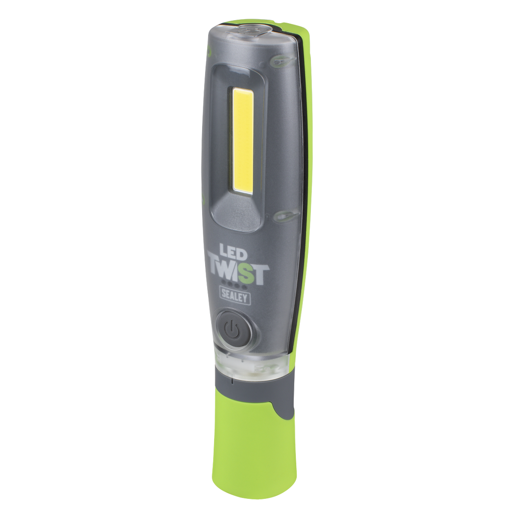 LED Twist® Rechargeable Inspection Light 16W COB & 1W SMD LED - Green LED2001G
