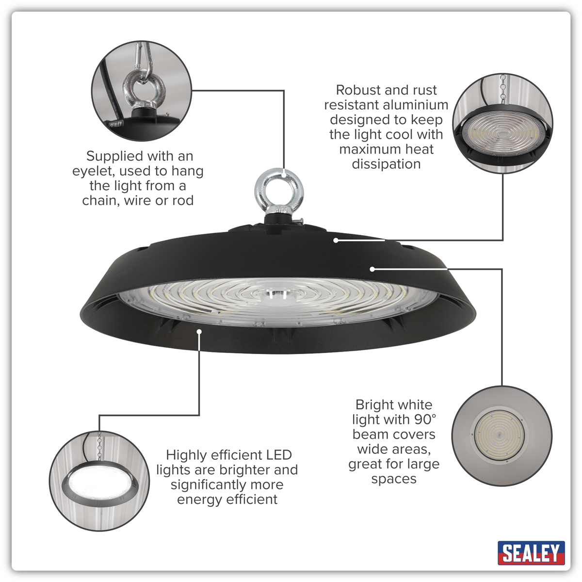 200W LED High Bay Light 6000K LED200HB