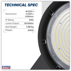 200W LED High Bay Light 6000K LED200HB