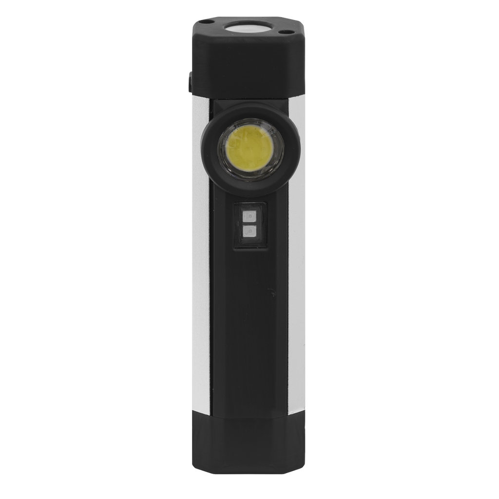 Rechargeable Aluminium Pocket Light with UV 3W COB & 1W SMD LED LED220UV