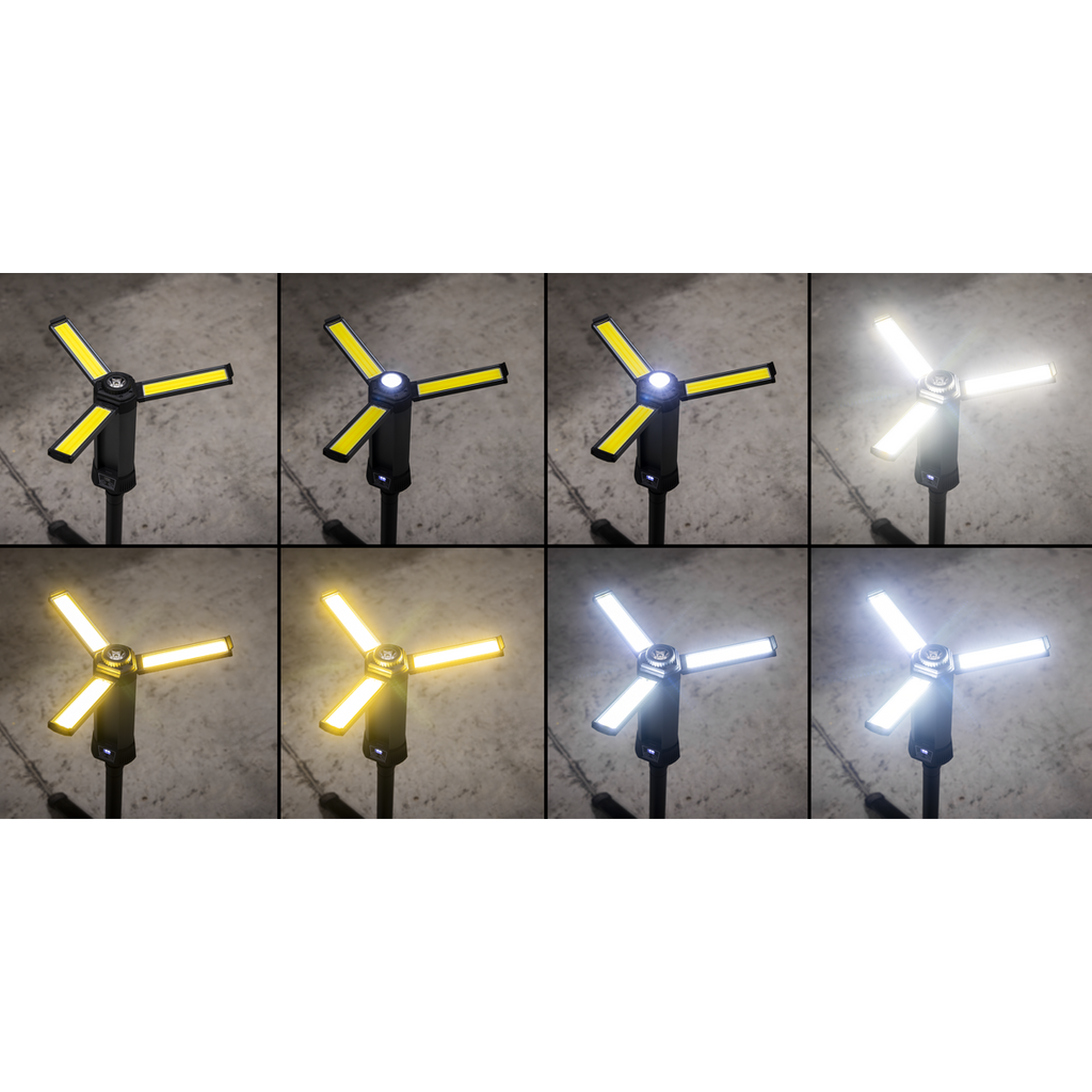 Rechargeable Flexible Floodlight with Tripod 24W COB LED & 5W SMD LED LED240