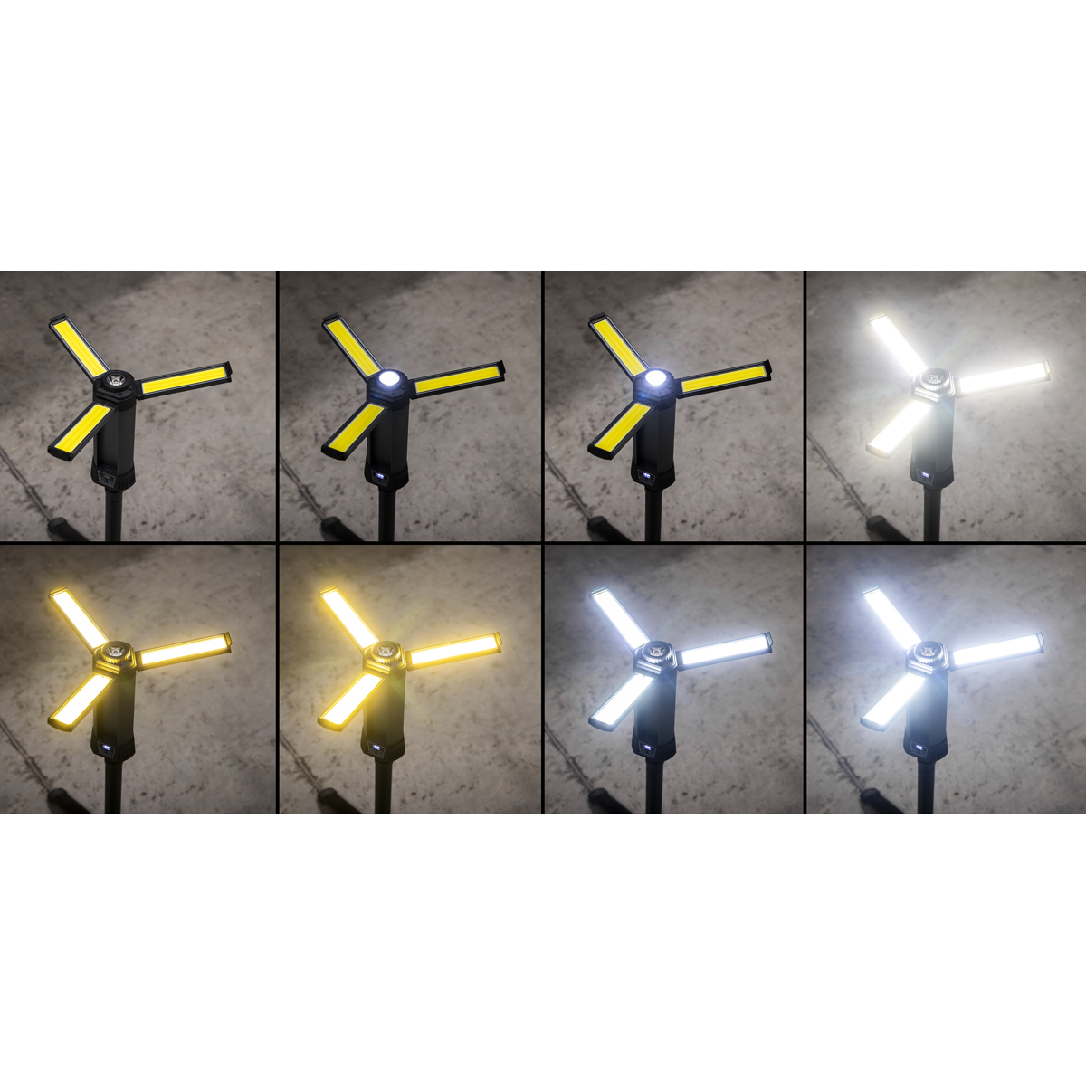Rechargeable Flexible Floodlight with Tripod 24W COB LED & 5W SMD LED LED240