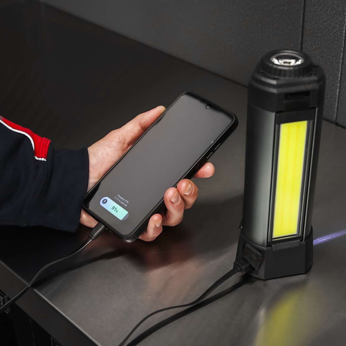 Rechargeable Flexible Floodlight with Tripod 24W COB LED & 5W SMD LED LED240