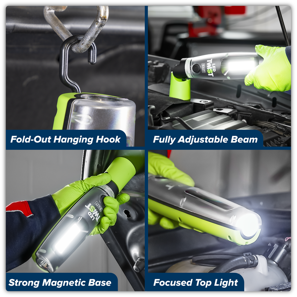 LED Twist® Rechargeable Inspection Light with Power Bank 20W COB & 3W SMD LED LED3001G