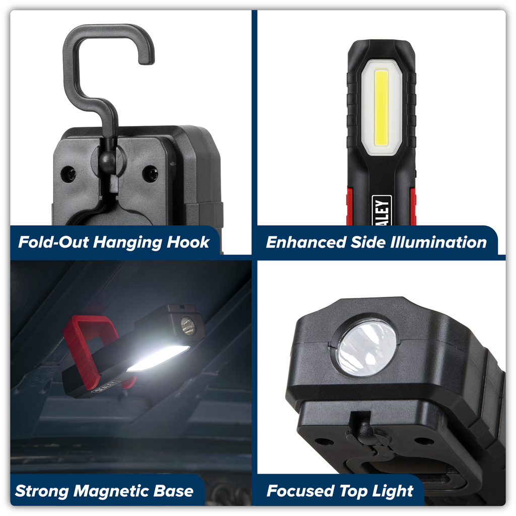 Rechargeable Inspection Light 3W COB & 2W SMD LED LED301
