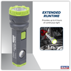 Rechargeable Dual Mode Hand Torch 3W & 2W COB LED LED302