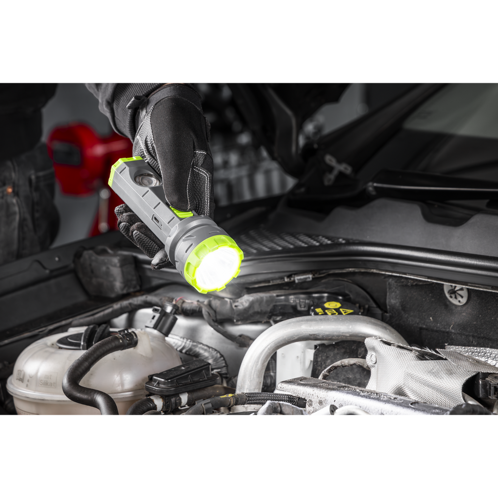 Rechargeable Dual Mode Hand Torch 3W & 2W COB LED LED302
