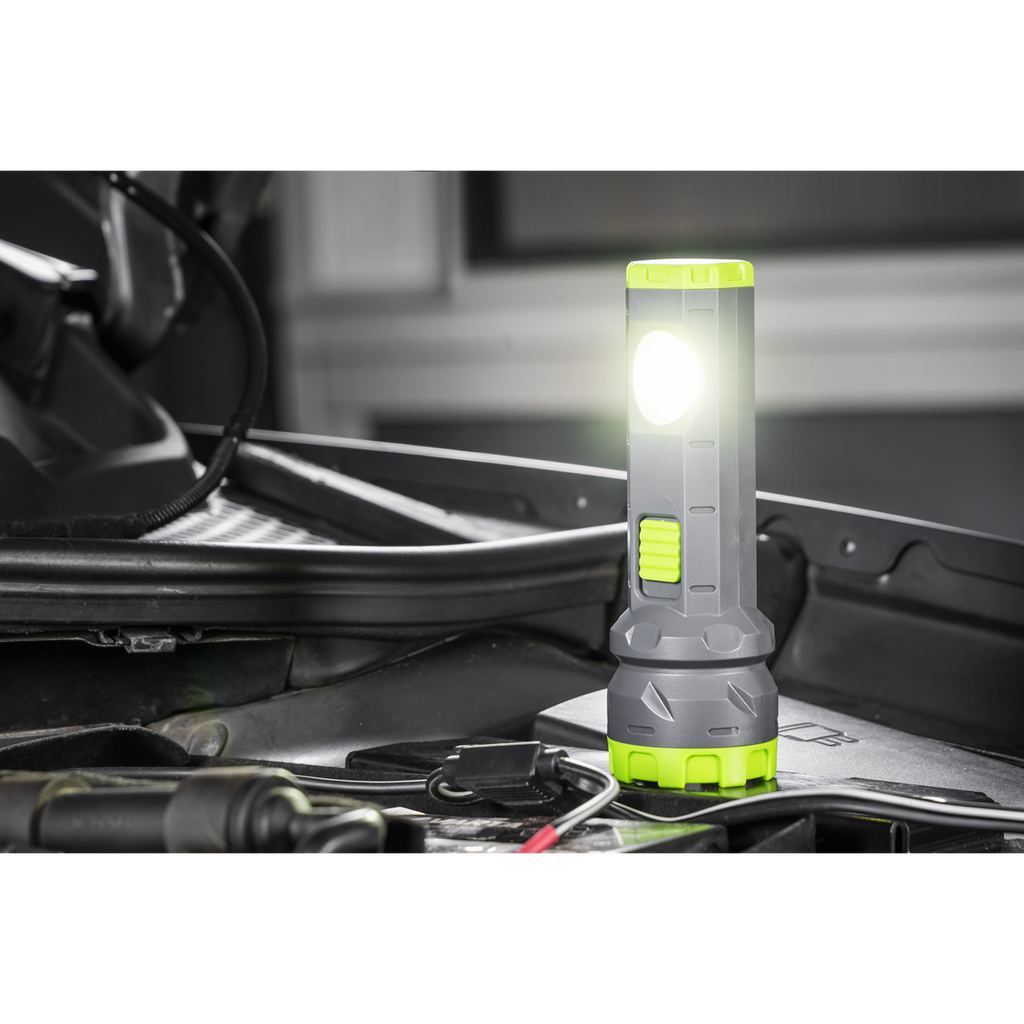 Rechargeable Dual Mode Hand Torch 3W & 2W COB LED LED302