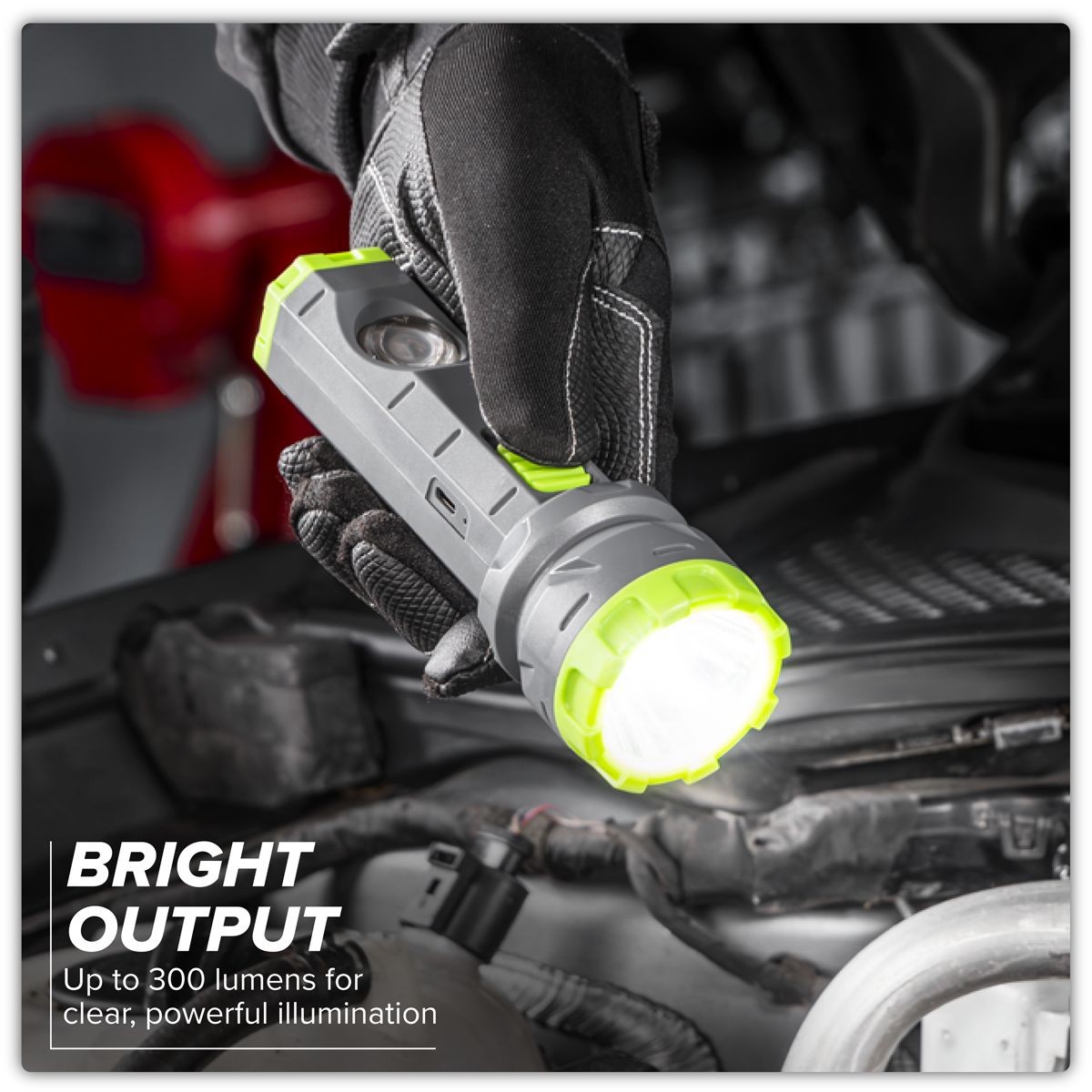 Rechargeable Dual Mode Hand Torch 3W & 2W COB LED LED302
