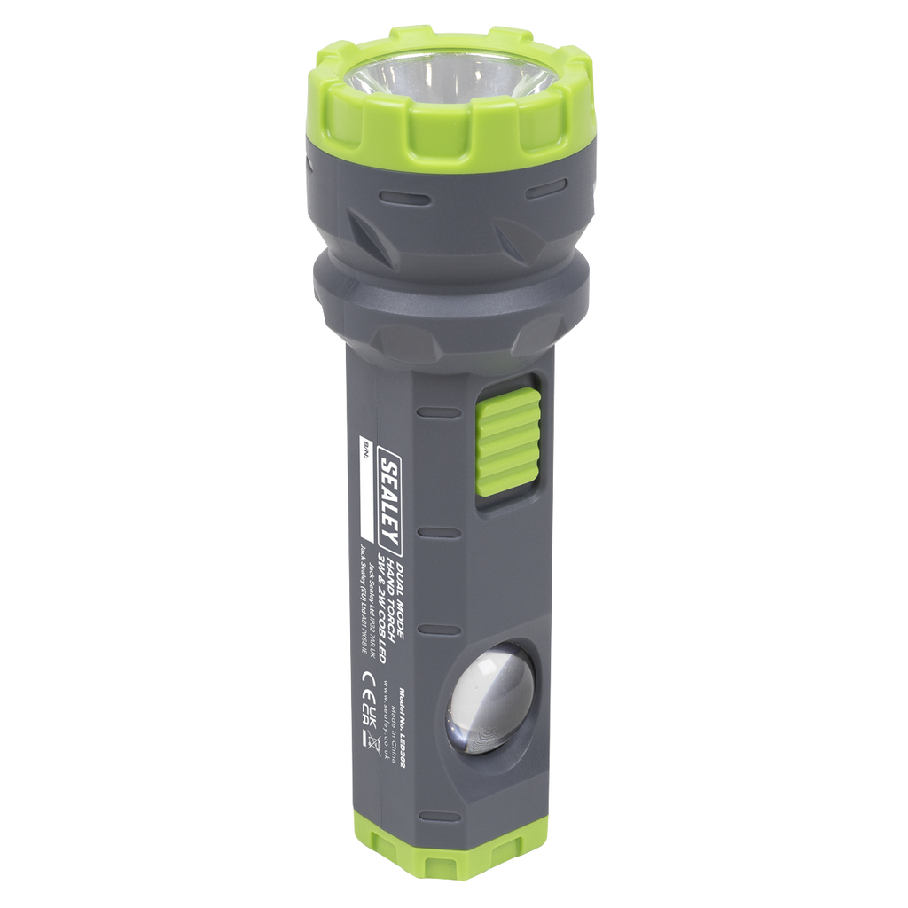 Rechargeable Dual Mode Hand Torch 3W & 2W COB LED LED302