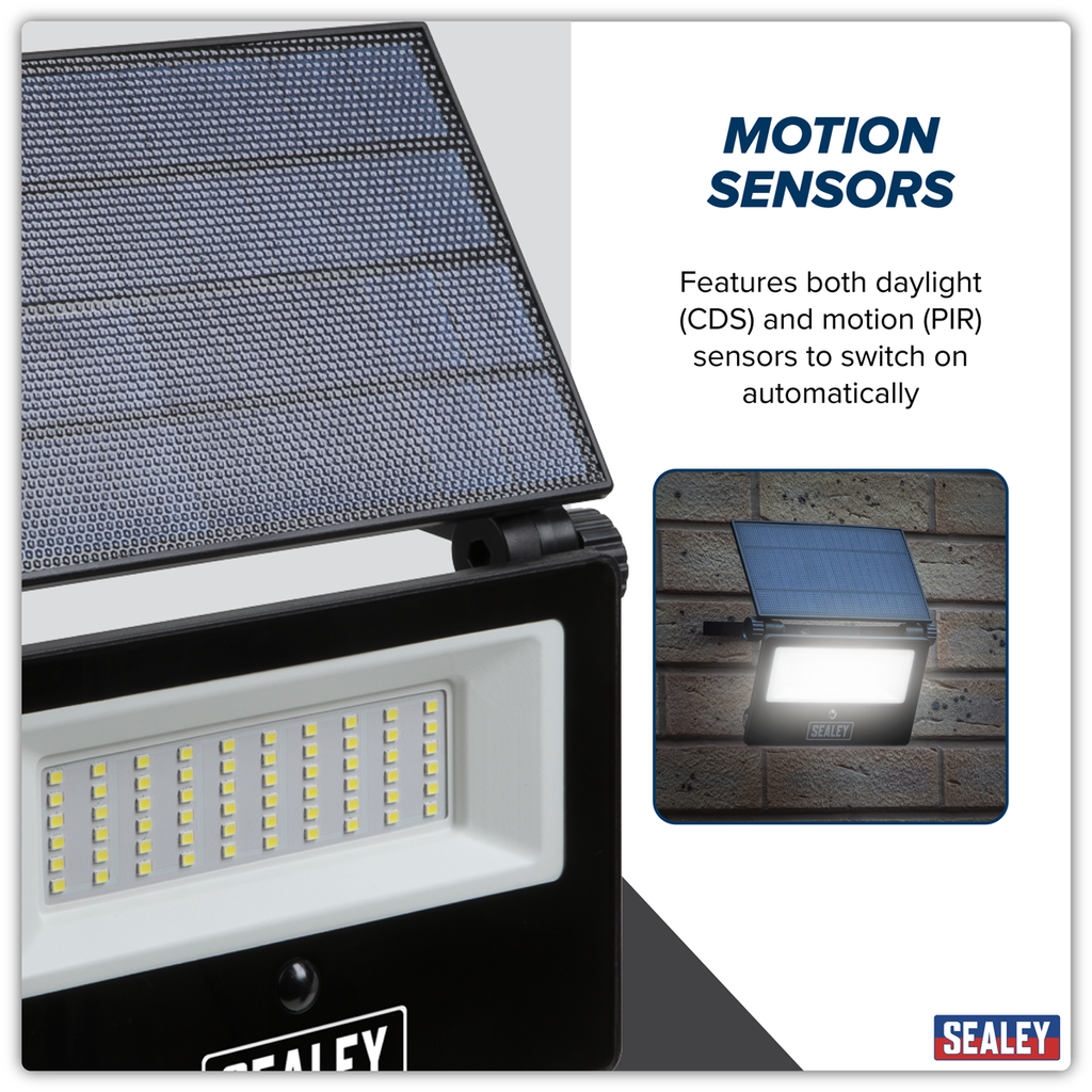 30W SMD LED Extra-Slim Solar Floodlight with Wall Bracket LED30S