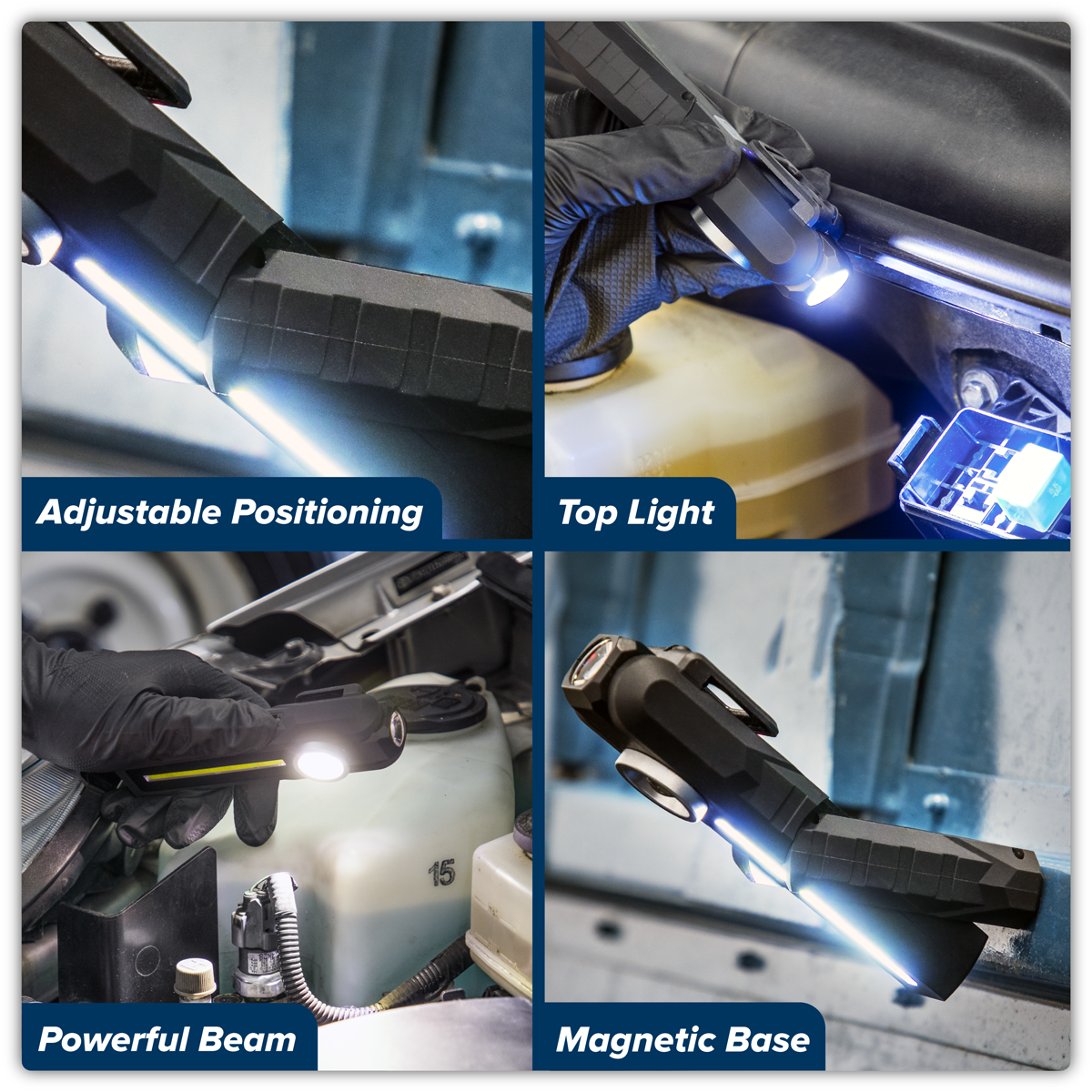 Rechargeable 3-in-1 Inspection Light 5W COB & 3W SMD LED LED316