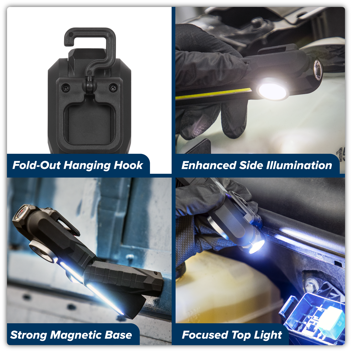 Rechargeable 3-in-1 Inspection Light 5W COB & 3W SMD LED LED316