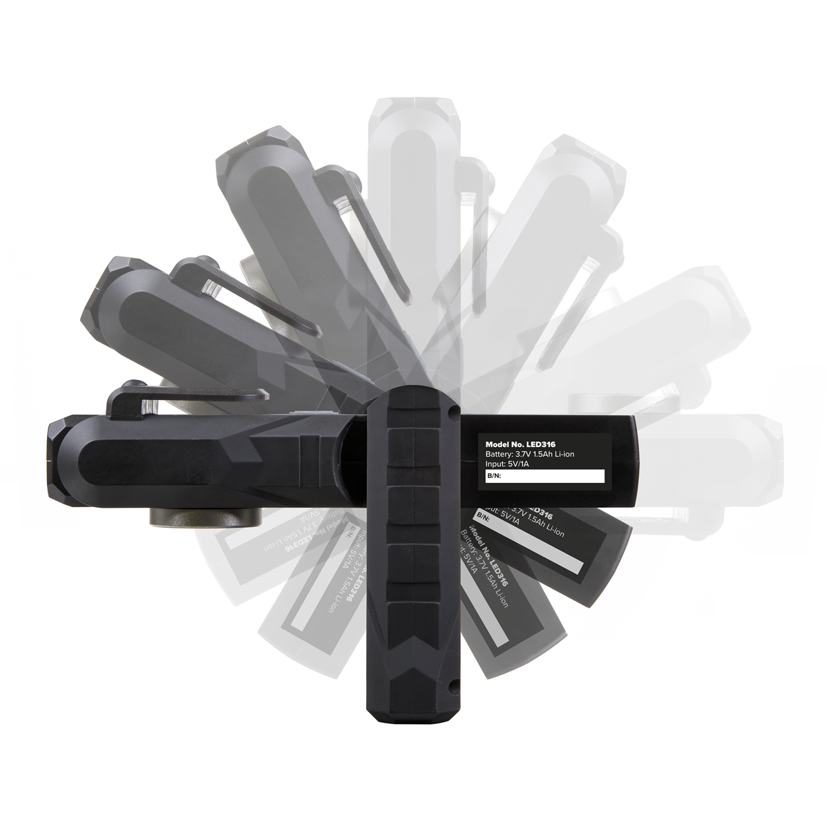 Rechargeable 3-in-1 Inspection Light 5W COB & 3W SMD LED LED316