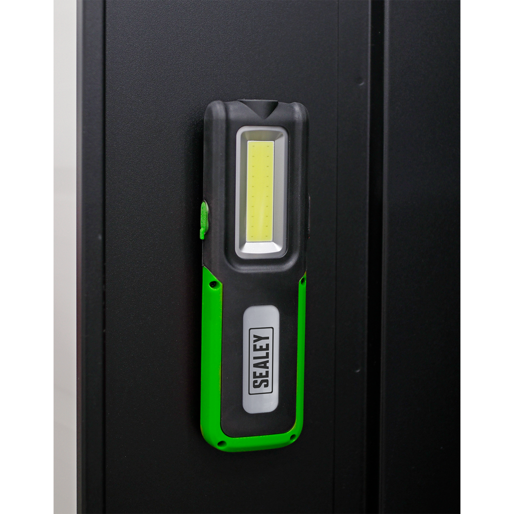 Rechargeable Inspection Light with Power Bank 5W COB & 3W SMD LED - Green LED318G