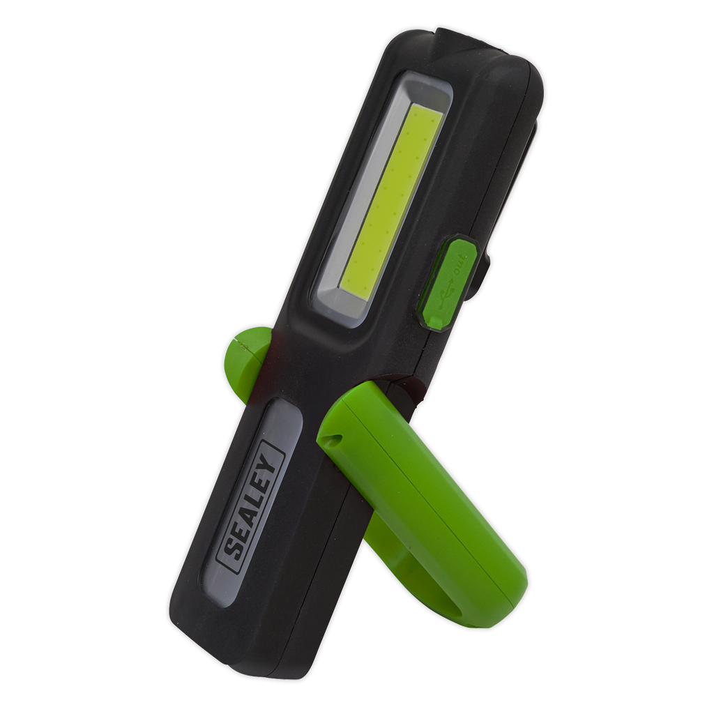 Rechargeable Inspection Light with Power Bank 5W COB & 3W SMD LED - Green LED318G