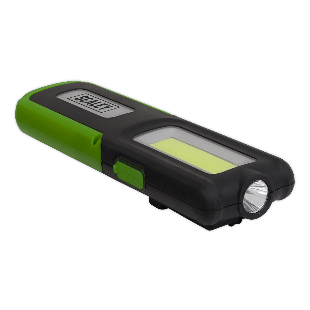Rechargeable Inspection Light with Power Bank 5W COB & 3W SMD LED - Green LED318G