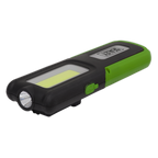 Rechargeable Inspection Light with Power Bank 5W COB & 3W SMD LED - Green LED318G