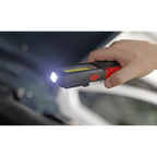 Rechargeable Inspection Light with Power Bank 5W COB & 3W SMD LED - Red LED318R