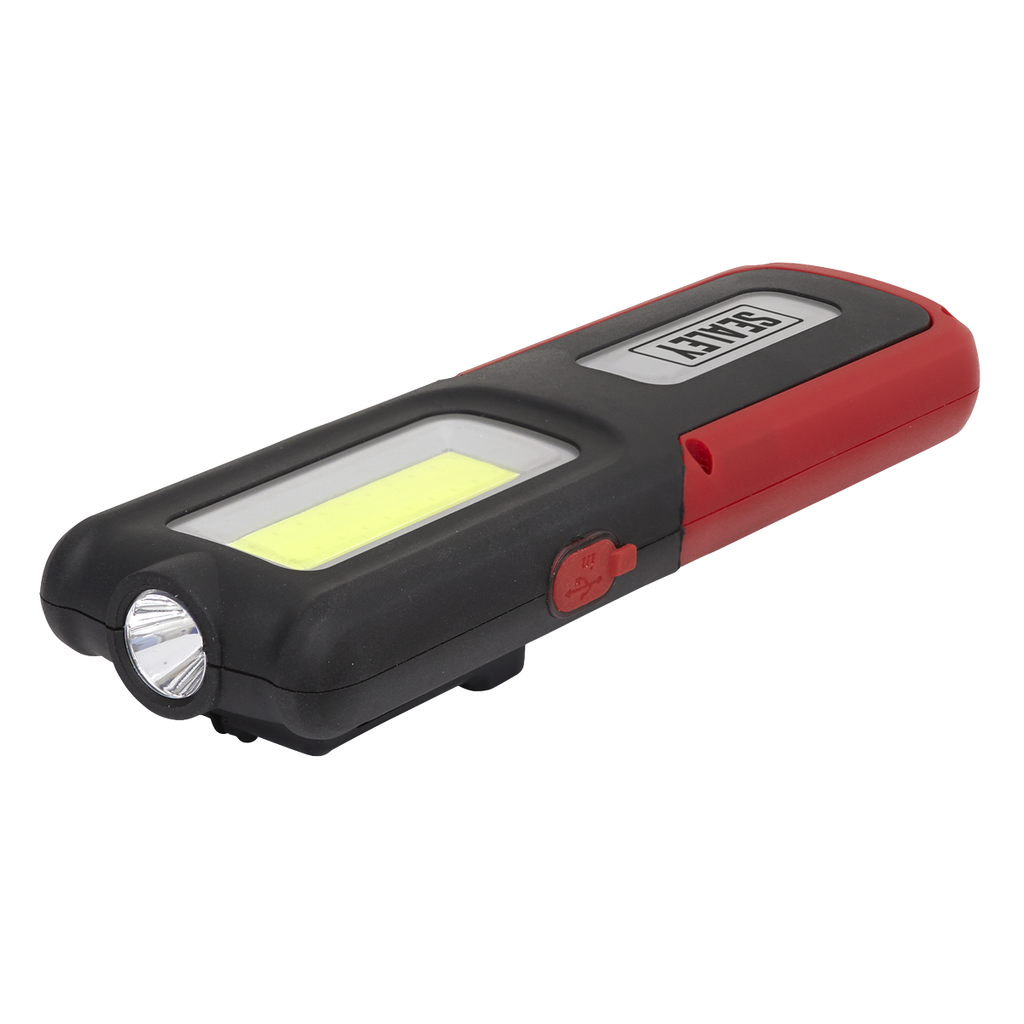 Rechargeable Inspection Light with Power Bank 5W COB & 3W SMD LED - Red LED318R