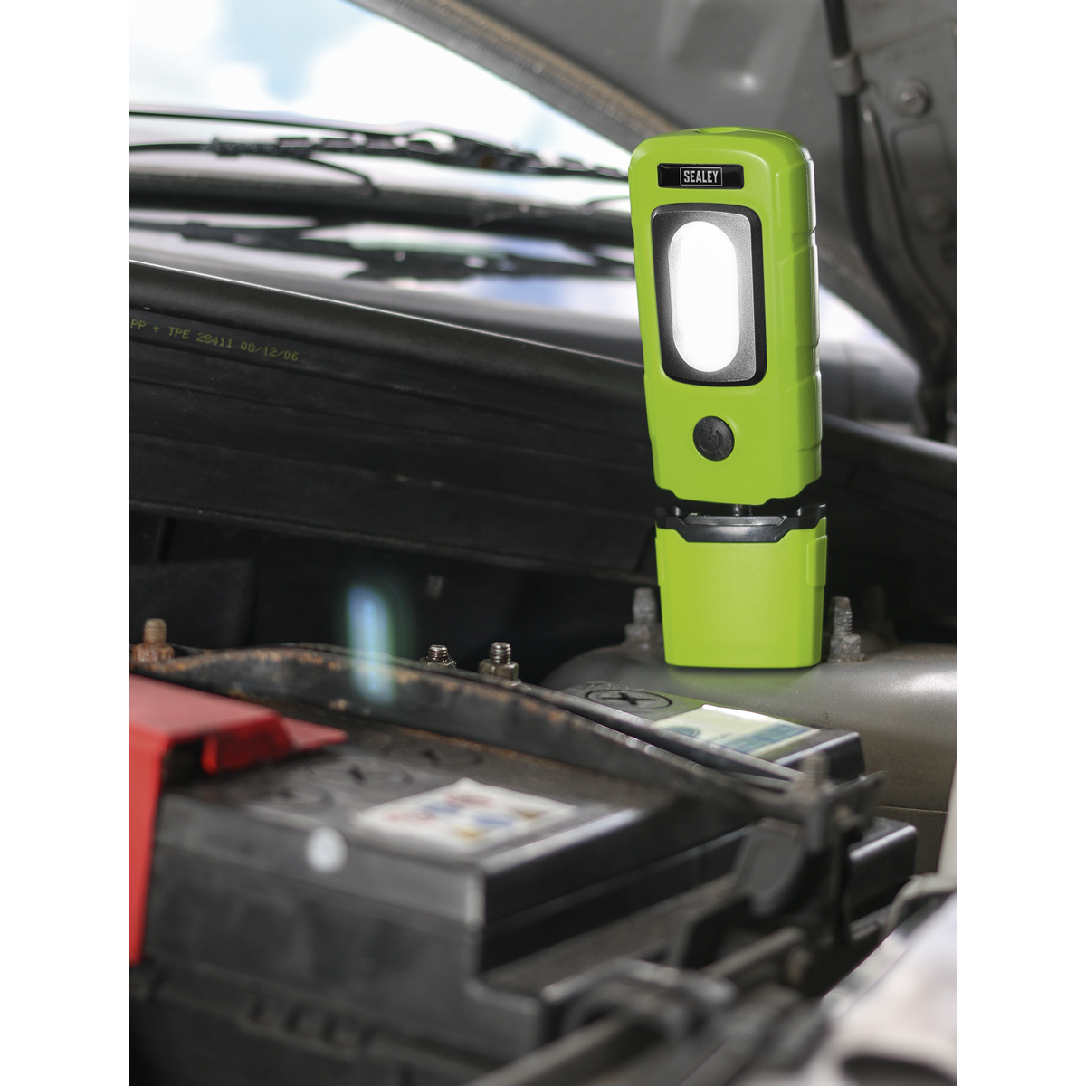 Rechargeable 360° Inspection Light 3W COB & 1W SMD LED - Green LED3601G