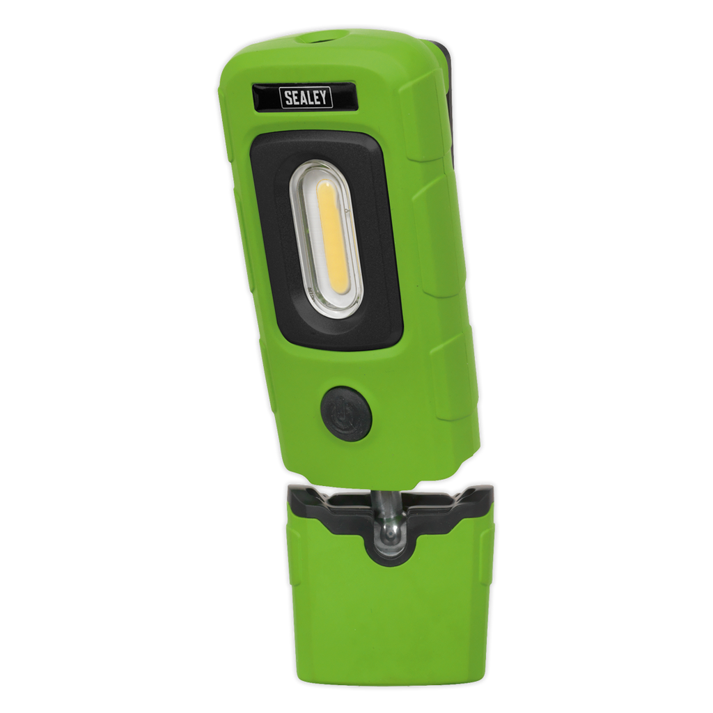 Rechargeable 360° Inspection Light 3W COB & 1W SMD LED - Green LED3601G