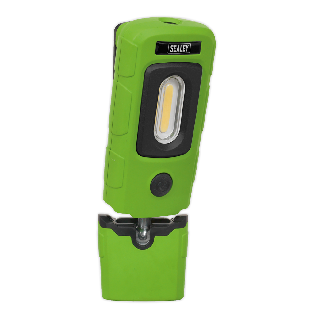 Rechargeable 360° Inspection Light 3W COB & 1W SMD LED - Green LED3601G