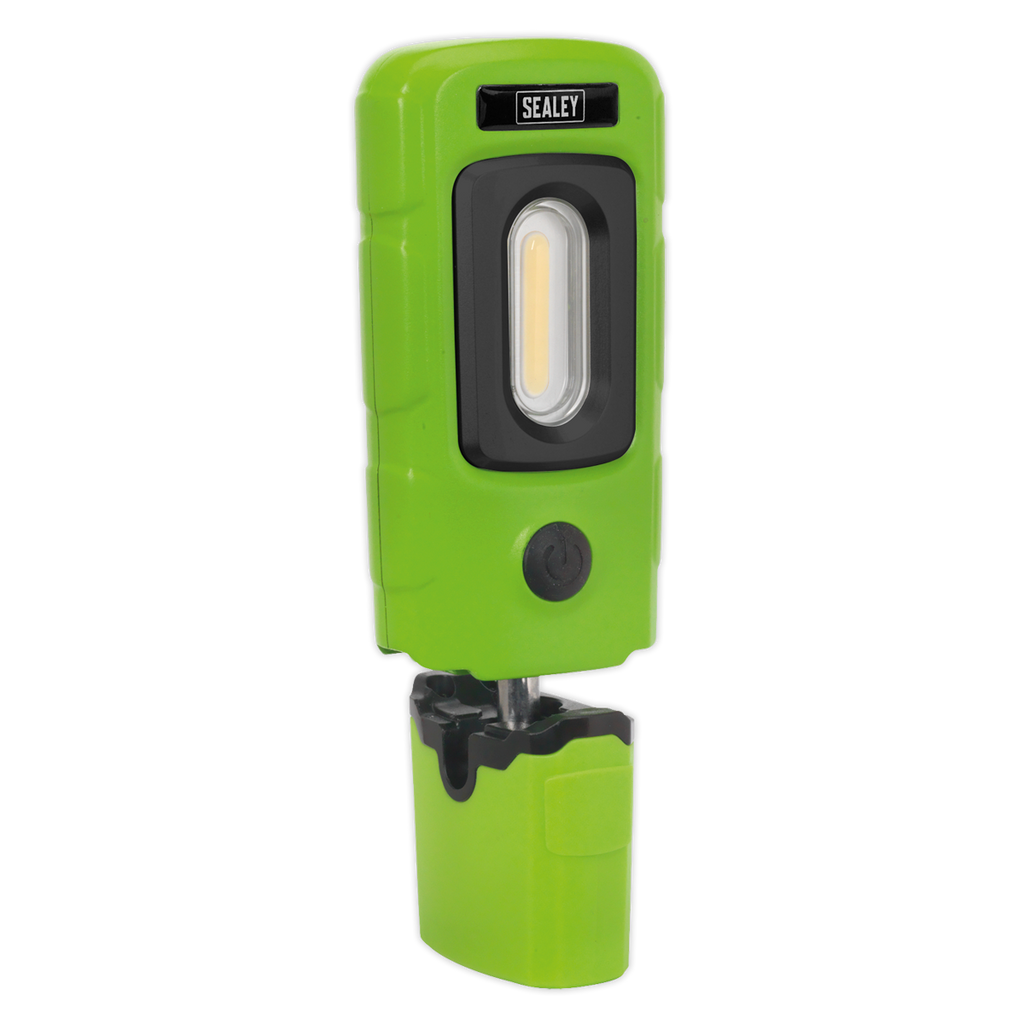 Rechargeable 360° Inspection Light 3W COB & 1W SMD LED - Green LED3601G