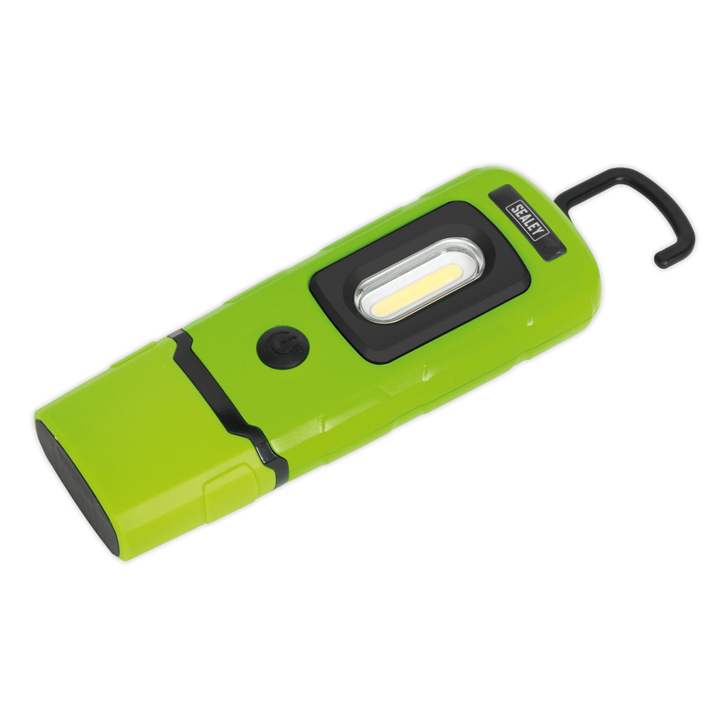 Rechargeable 360° Inspection Light 3W COB & 1W SMD LED - Green LED3601G