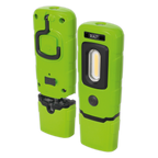 Rechargeable 360° Inspection Light 3W COB & 1W SMD LED - Green LED3601G