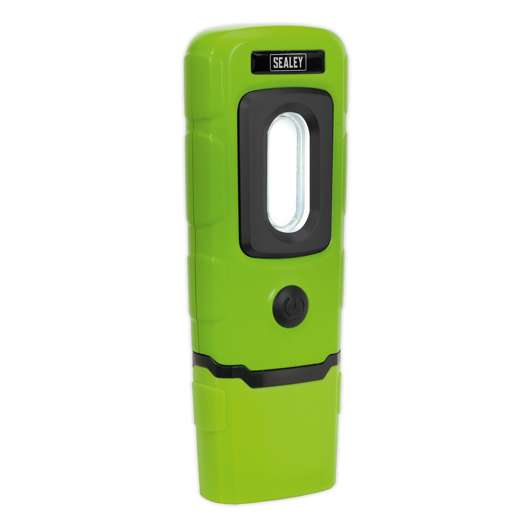 Rechargeable 360° Inspection Light 3W COB & 1W SMD LED - Green LED3601G