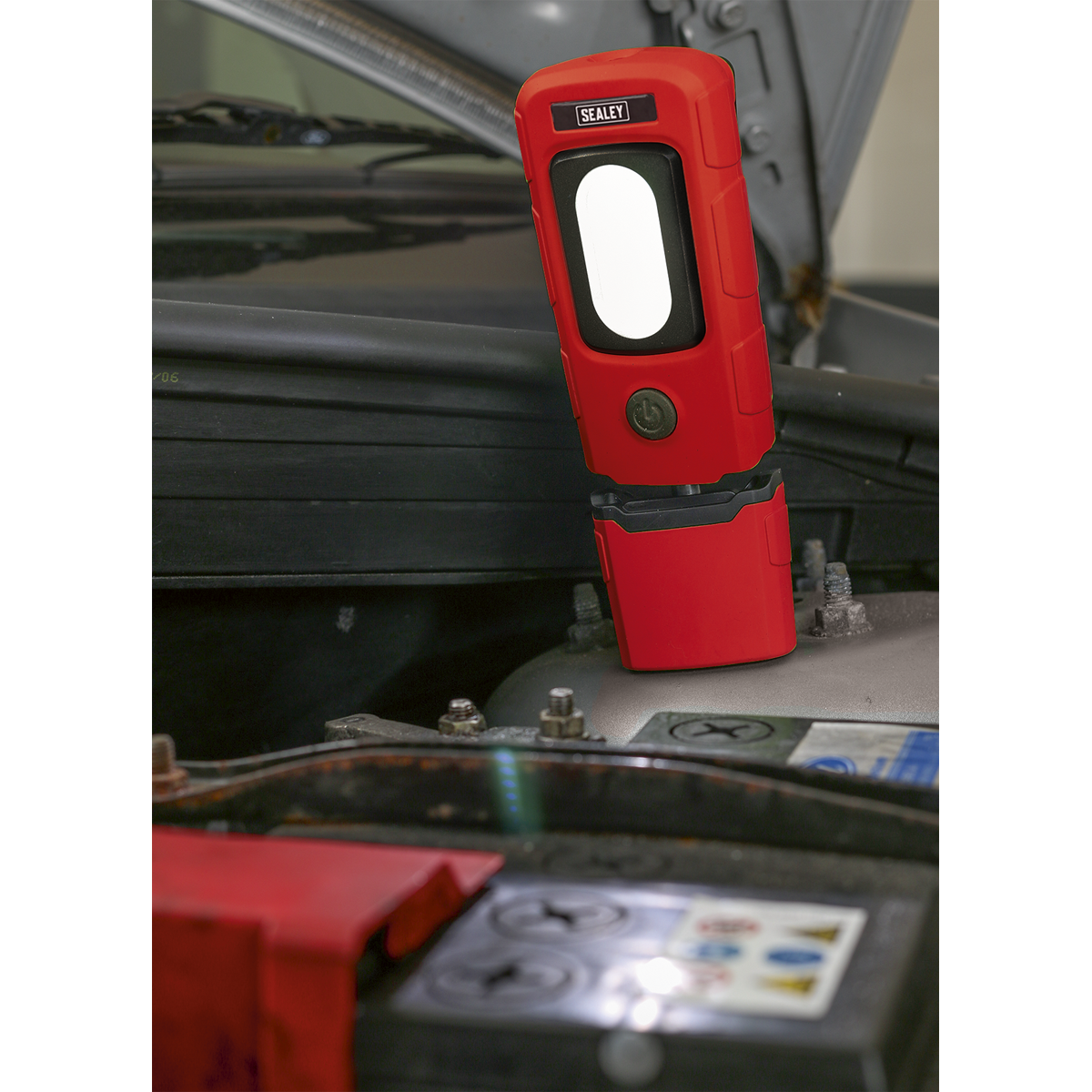 Rechargeable 360° Inspection Light 3W COB & 1W SMD LED - Red LED3601R