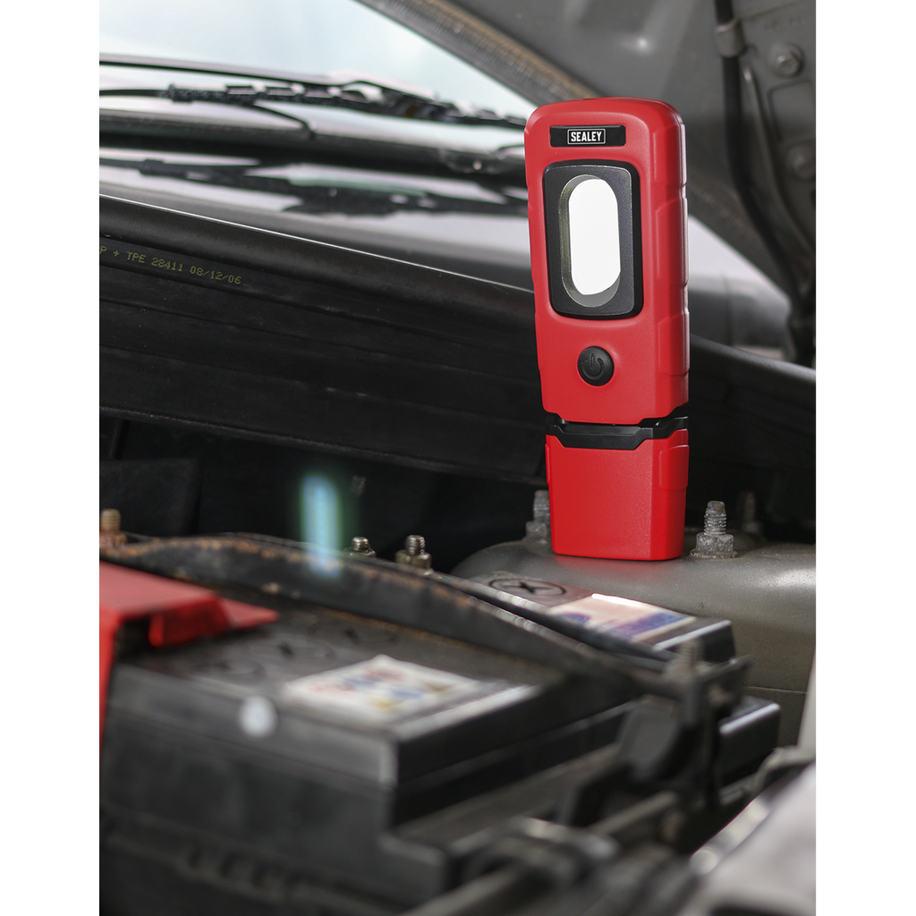 Rechargeable 360° Inspection Light 3W COB & 1W SMD LED - Red LED3601R