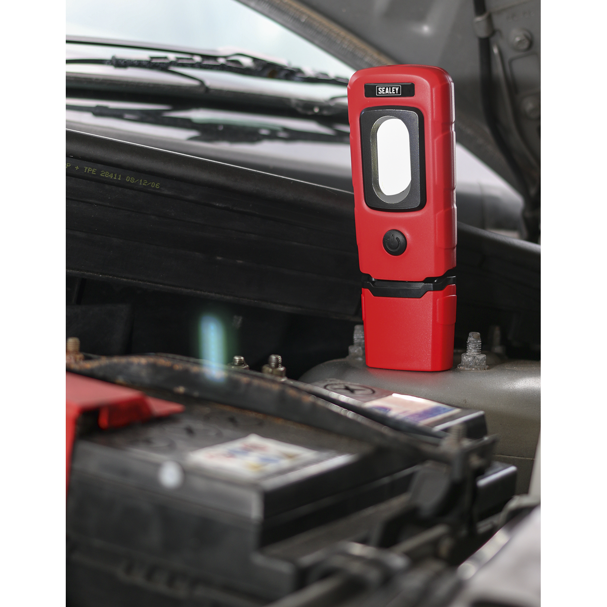 Rechargeable 360° Inspection Light 3W COB & 1W SMD LED - Red LED3601R