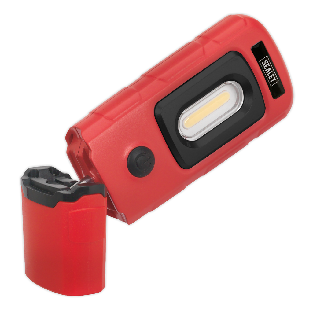 Rechargeable 360° Inspection Light 3W COB & 1W SMD LED - Red LED3601R