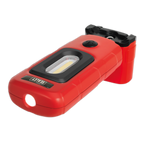 Rechargeable 360° Inspection Light 3W COB & 1W SMD LED - Red LED3601R