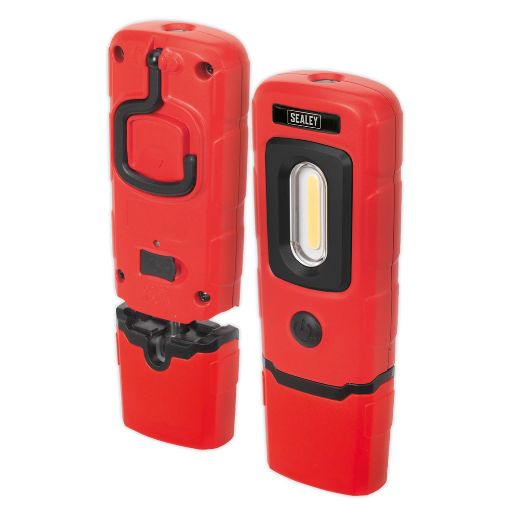 Rechargeable 360° Inspection Light 3W COB & 1W SMD LED - Red LED3601R