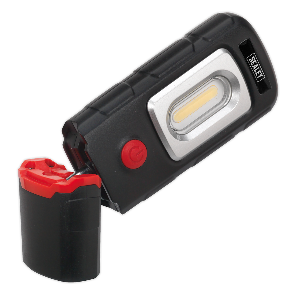 Rechargeable 360° Inspection Light 3W COB & 1W SMD LED - Black LED3601
