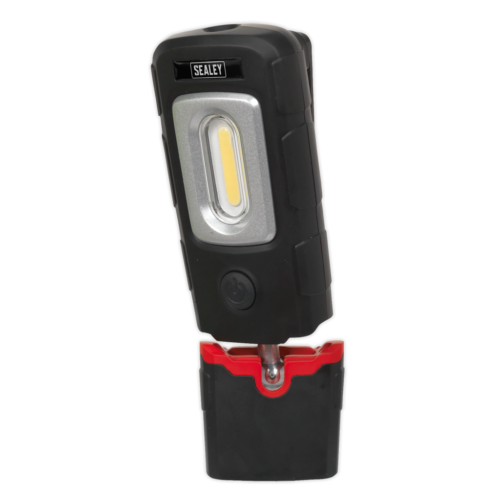 Rechargeable 360° Inspection Light 3W COB & 1W SMD LED - Black LED3601