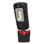 Rechargeable 360° Inspection Light 3W COB & 1W SMD LED - Black LED3601
