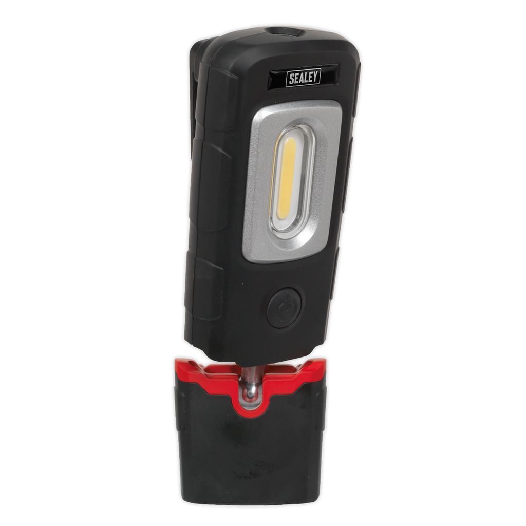 Rechargeable 360° Inspection Light 3W COB & 1W SMD LED - Black LED3601