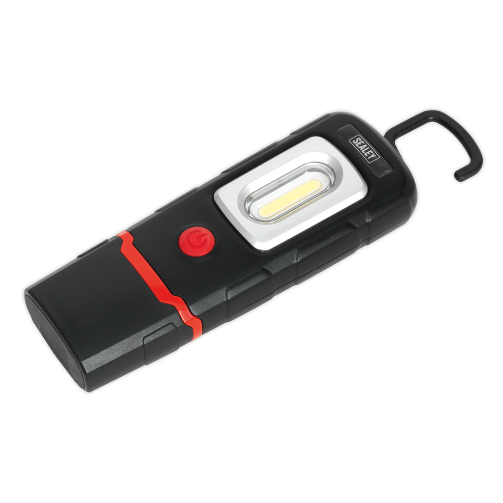 Rechargeable 360° Inspection Light 3W COB & 1W SMD LED - Black LED3601